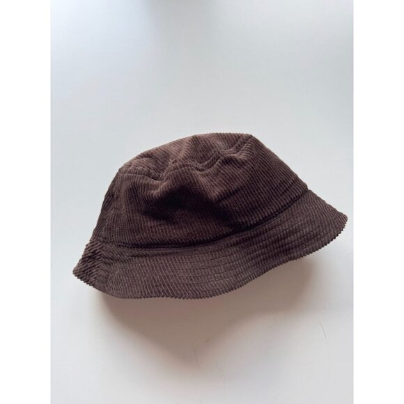 BLUENOTES Dark Brown Cotton Corduroy Bucket Hat, One Size - Picture 2 of 9